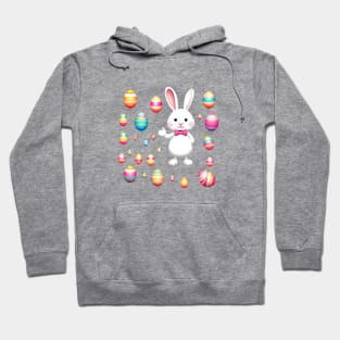 Easter design bunny funny eggs Hoodie